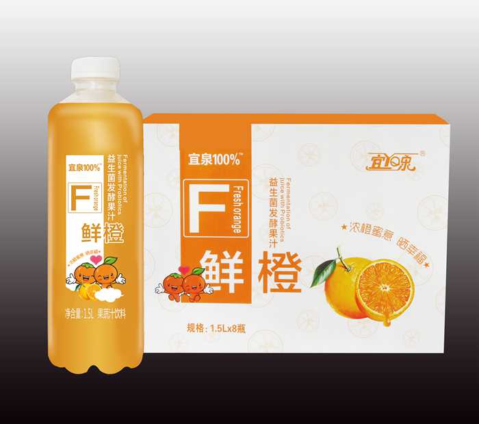 宜泉100%  鲜橙味 1.5Lx8瓶